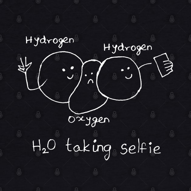 POOR OXYGEN SELFIE FUNNY SCIENCE ILLUSTRATION JOKE by HAVE SOME FUN